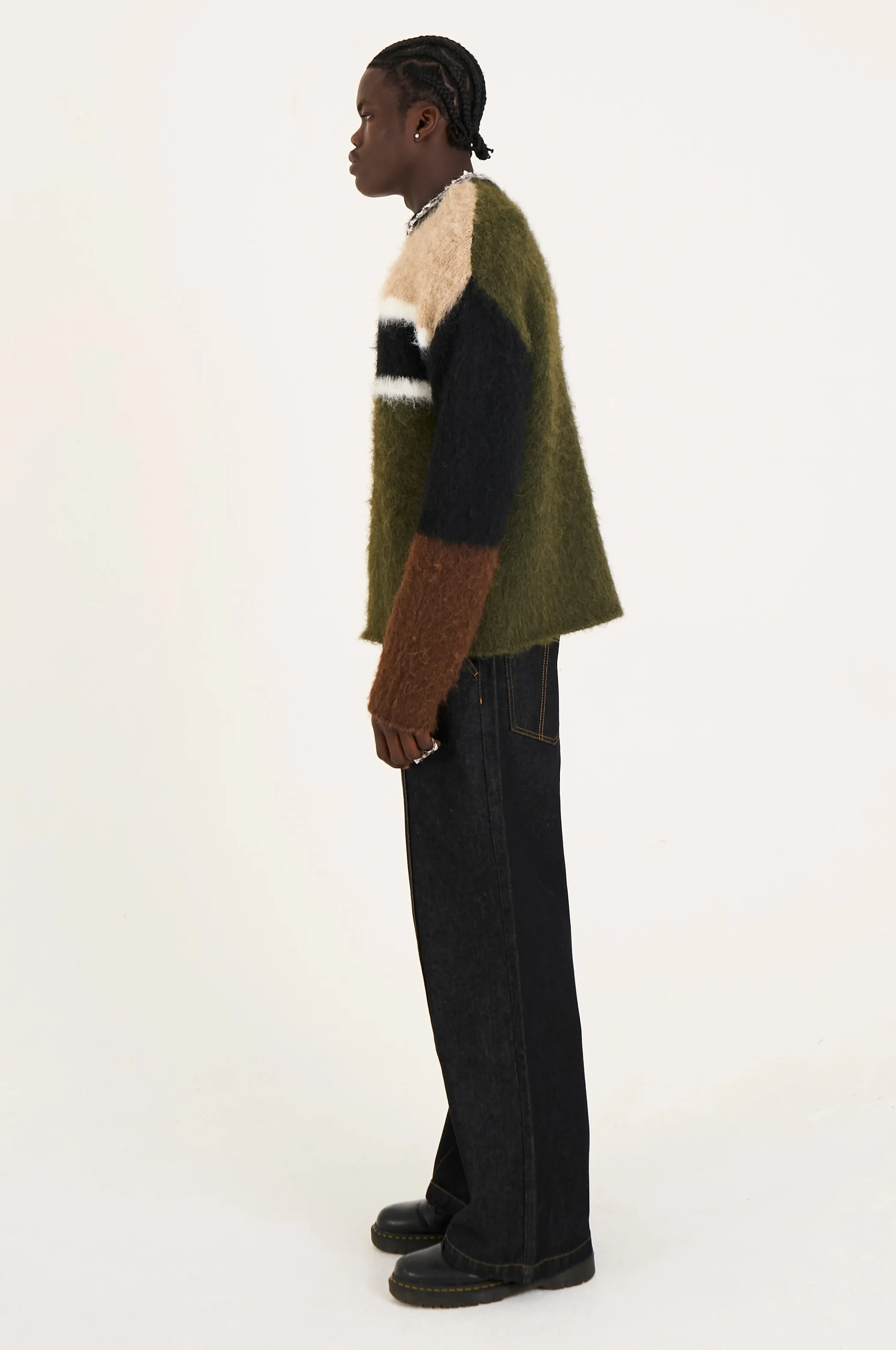 Patch Colourblock Stripe Knit - Image 5